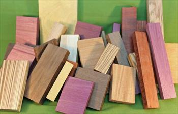 Wood Craft Pack - Exotic - Assorted Sizes & Types - A Great Value   #917  $34.99